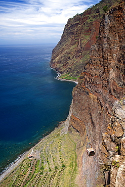 The cliffs of Cabo Girao on the island of Madeira.