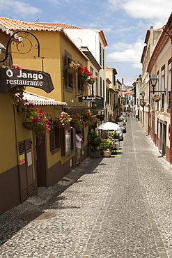 Santa Maria street in the old town of Funchal in Madeira.