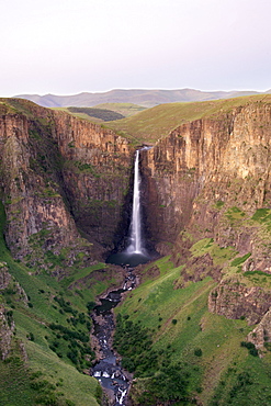 The Maletsunyane Falls, the highest waterfall in Southern Africa with a single drop of 192 metres, central highlands, Lesotho, Africa