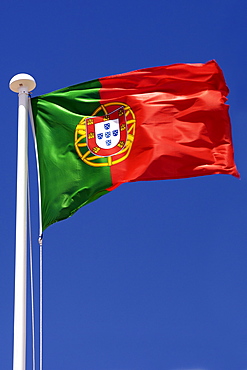 The Portuguese flag.