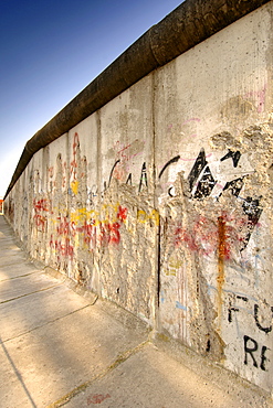 The Berlin Wall along Bernauer Strasse, East Berlin, Germany, Europe