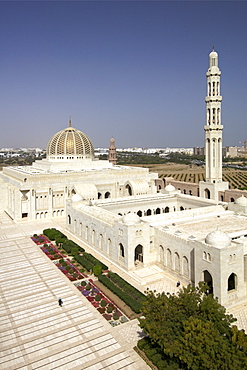 The Sultan Qaboos Grand Mosque in Muscat, the capital of Oman.