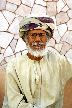 Potrait of an Omani man in Muscat, the capital of the sultanate of Oman.