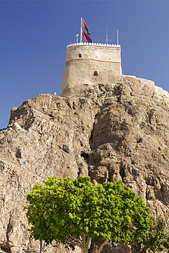 The Al Mirani fort in the old town of Muscat, the capital of the Sultanate of Oman.