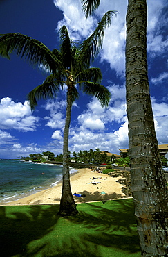 Lawai Beach, near Poipu on the south coast of Kauai, the 'Garden Island', South Coast, Kauai, Hawaii, USA