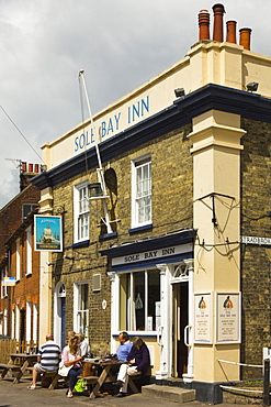 The Sole Bay Inn, a local brewery pub on East Green in the centre of this attractive seaside town, Southwold, Suffolk, England, United Kingdom, Europe