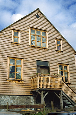 Wooden house in the centre of the city of Reykjavik, Iceland, Polar Regions