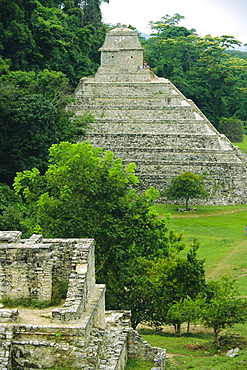 Temple of the Inscriptions (Mayan), Palenque, Mexico, Central America