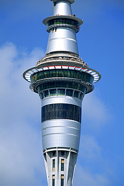 The Sky City Tower above the Sky City Casino in downtown Auckland, North Island, New Zealand, Pacific