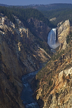 Lower Falls from Artists Point, Grand Canyon of the Yellowstone River, Yellowstone National Park, UNESCO World Heritage Site, Wyoming, United States of America, North America 