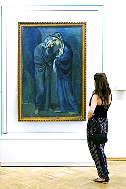 Two Sisters, the Visit, by Pablo Picasso painted 1902, State Hermitage Museum, St. Petersburg, Russia, Europe