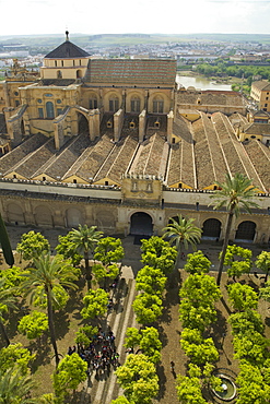 Exterior of Mezquita (Great Mosque), UNESCO World Heritage Site, Cordoba, Andalucia, Spain, Europe