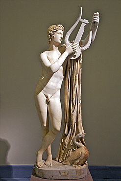 Marble sculpture of Pothos, 2nd century AD, National Archaeological Museum, Naples, Campania, Italy, Europe