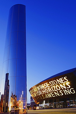 Wales Millennium Centre, Bute Place, Cardiff Bay, Cardiff, South Glamorgan, South Wales, Wales, United Kingdom, Europe