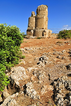 Tomb tower at the Phoenician archeological site of Amrit near Tartus, Tartous, Syria, Middle East, West Asia