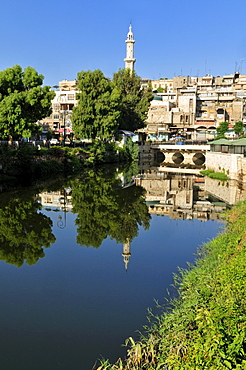 Orontes River in Hama, Syria, Middle East, West Asia