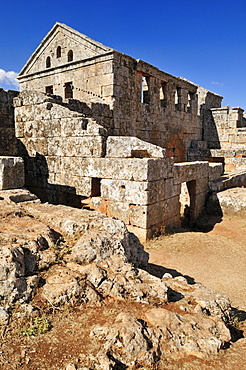 Ruin of a Byzantine bath at the archeological site of Serjilla, Dead Cities, Syria, Middle East, West Asia