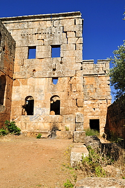 Byzantine church ruin at the archeological site of Al-Bara, Dead Cities, Syria, Middle East, West Asia