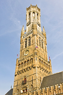 Belfry, historic centre of Bruges, Unesco World Heritage Site, Belgium, Europe