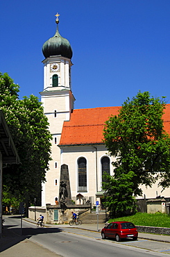 Parish Church of St. Peter and Paul, Oberammergau, Bavaria, Germany, Europe