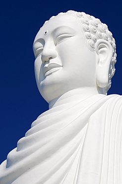 24m high, white Buddha statue, Nha Trang, Vietnam, Asia