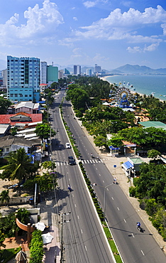 Overlooking the main street of Nha Trang, Vietnam, Southeast Asia