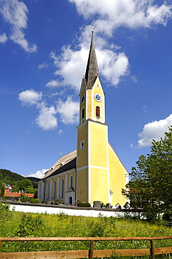 Parish Church of St. Sixtus, Schliersee, Upper Bavaria, Bavaria, Germany, Europe