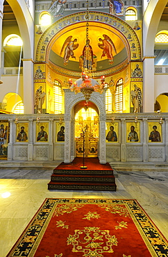 Interior, Church of Saint Demetrius or Hagios Demetrio, Thessaloniki, Chalkidiki, Macedonia, Greece, Europe