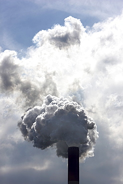 Industrial chimneys, exhausts, Germany, Europe