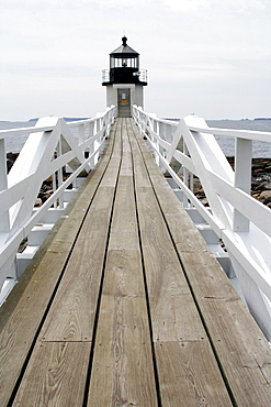 Marshall Point Lighthouse, Port Clyde, fishing village, Atlantic Ocean, Maine coast, New England, USA