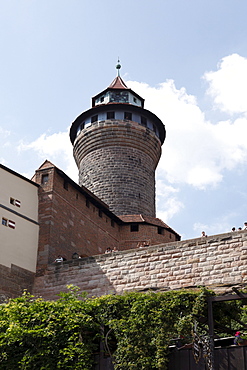 Sinnwellturm Tower, Nuremberg Castle, Nuremberg, Middle Franconia, Franconia, Bavaria, Germany, Europe