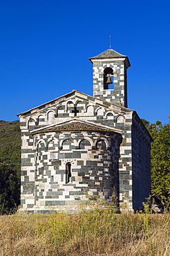 Pisan church of San Michele de Murato, Nebbio, Corsica, France, Europe