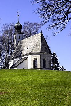 Pilgrimage church Saint George am Berg, Vachendorf, Chiemgau, Upper Bavaria, Germany, Europe