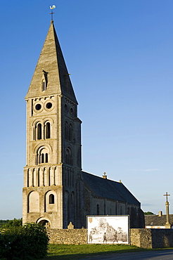 Church of Colleville sur Mer, Omaha Beach, Normandy, France, Europe