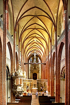 Interior view, cathedral, Havelberg, Saxony-Anhalt, Germany, Europe