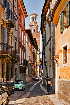 Torre dei Lamberti tower, Verona, Italy, Europe