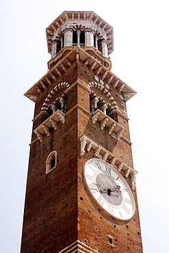 Torre dei Lamberti tower in Verona, Italy, Europe