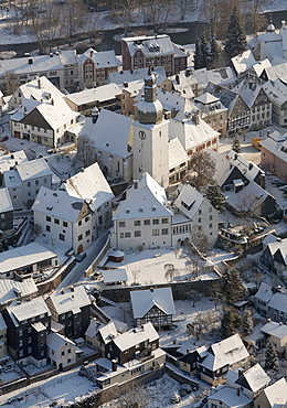 Aerial view, old town of Arnsberg, Sauerland area, North Rhine-Westphalia, Germany, Europe