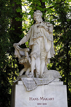 Memorial to the painter Hans Makart, Vienna City Park, 1st District, Vienna, Austria, Europe