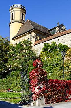 Castle of the prince of Hohenlohe-Kirchberg, Kirchberg an der Jagst, Baden-Wuerttemberg, Germany, Europe