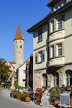 Town tower, Kirchberg an der Jagst, Baden-Wuerttemberg, Germany, Europe