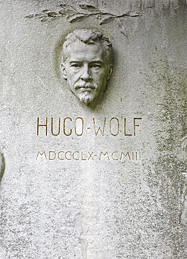 Grave of Hugo Wolf, composer, Wiener Zentralfriedhof, Vienna's central cemetery, honorary grave, Vienna, Austria, Europe