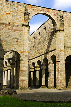 Ruins of the Paulinzella Benedictine Monastery, Rottenbachtal, Thuringia, Germany, Europe