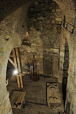 Torture chamber in the fortress of Alba Julia, Karlsburg, Romania, Europe