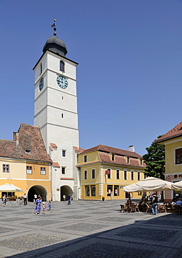 Old Town Hall tower, Sibiu, Romania, Europe