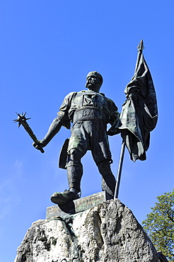 Monument, Smith of Kochel, Bavaria, Germany, Europe