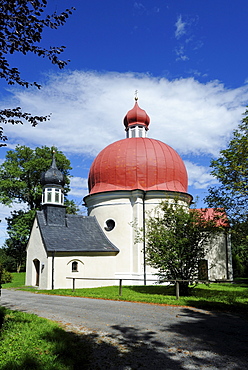 Heuwinklkapelle chapel in Iffeldorf, Weilheim Schongau district, Upper Bavaria, Germany, Europe