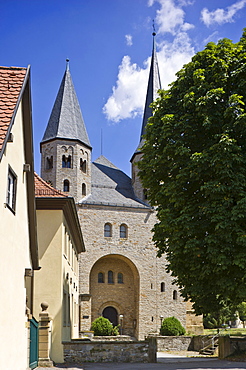 Stiftskirche St. Peter collegiate church and Ritterstift monastery, Bad Wimpfen, Neckartal, Baden-Wuerttemberg, Germany, Europe