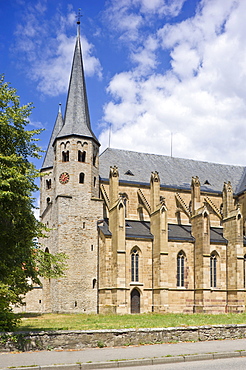 Stiftskirche St. Peter collegiate church and Ritterstift monastery, Bad Wimpfen, Neckartal, Baden-Wuerttemberg, Germany, Europe