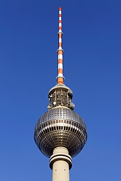 Berlin TV tower, spire and antenna system, Mitte district, Berlin, Germany, Europe